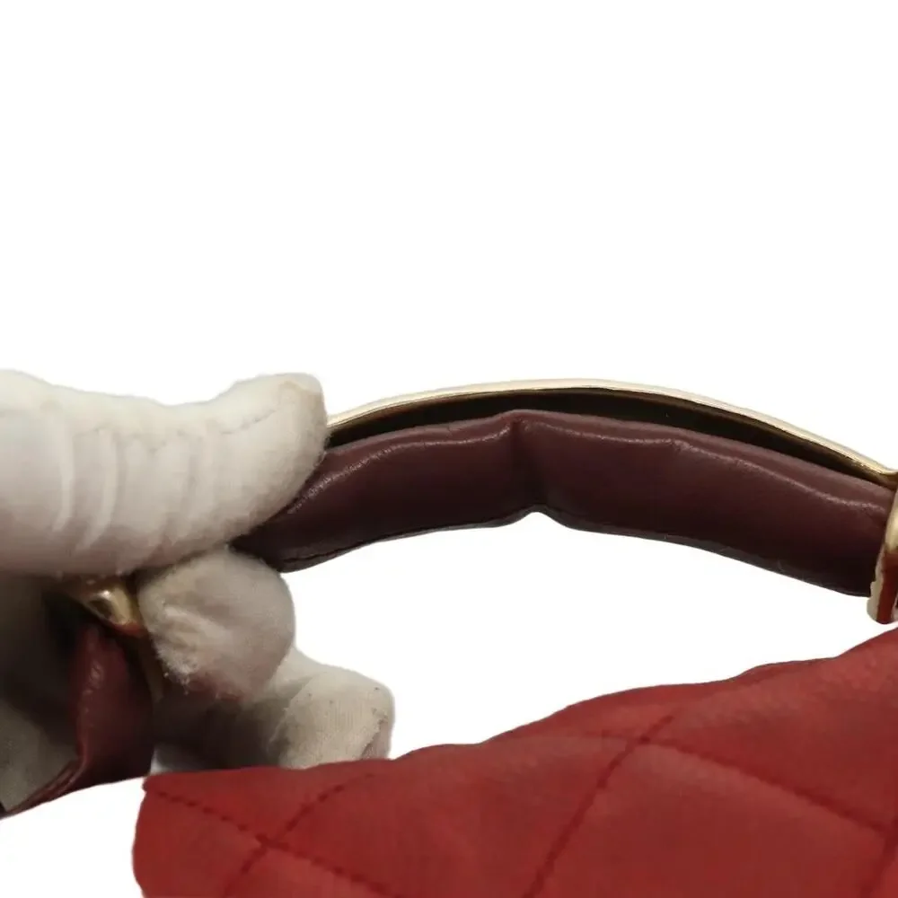 Chanel Matelasse Chain Shoulder Bag Caviar Skin Red